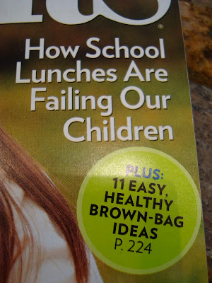 Articles titled How School Lunches are Failing our Children and 11 Easy, Healthy Brown-Bag Ideas