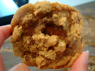 Vegan GF Peanut Butter Caramel Chocolate Chip Cookies with Peanut Flour - 743