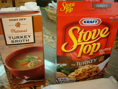 Turkey broth and Stove Top Turkey Mix