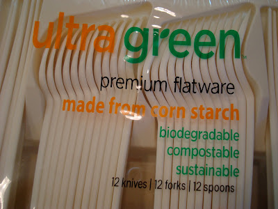 Package of Ultra Green premium flatware