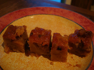 Diced up cake slices on plate