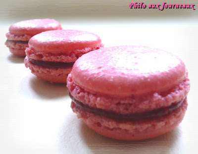 Macarons fourrés à la framboise recettes chocolat fourré au chocolat blanc coco