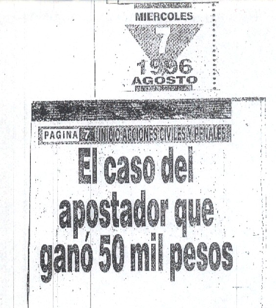 "NUEVO DIARIO" de SGO. DEL ESTERO