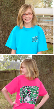 Our "Southern Belle" adoption t-shirts!