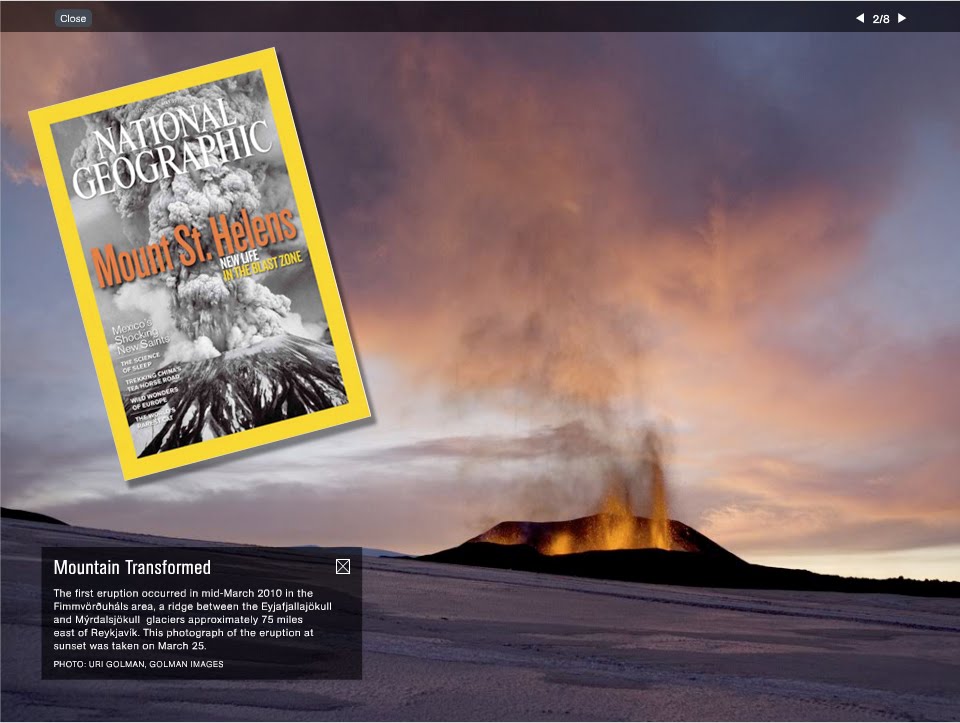 Uri Golman Blog: NEWS: National Geographic chooses volcano Image for