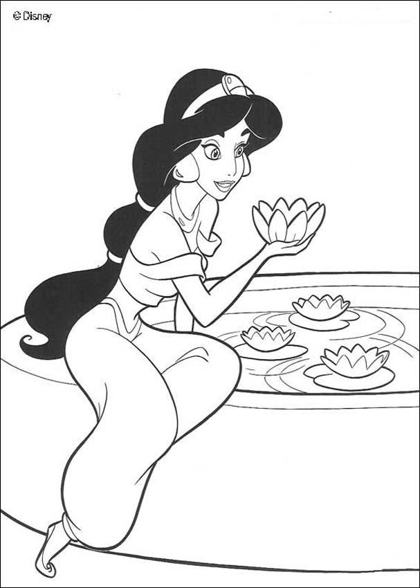 jasmine disney princess coloring pages - photo #22