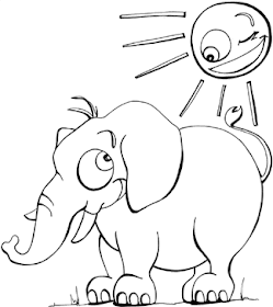 transmissionpress: Free Printable Coloring Pages " Elephant