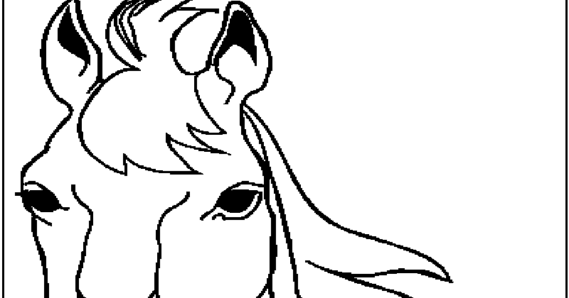 Coloring Pictures Of Horse Heads - Coloring Pages