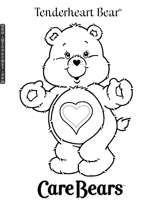 cartoon bears coloring pages - photo #16