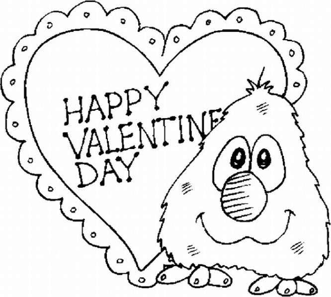 Free Printable Valentine Day Coloring Pages title=