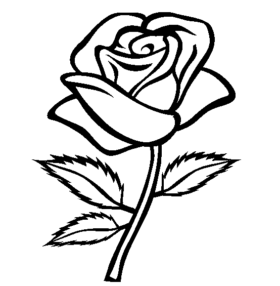 valentine roses coloring pages - photo #15