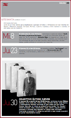 agenda literanta para julio