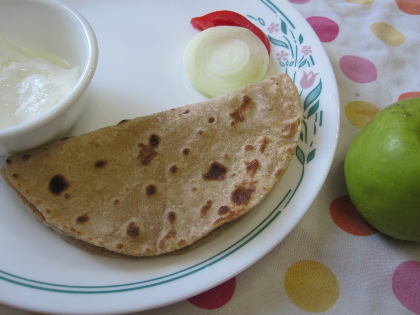Green Apple Roti ~ Tamalapaku