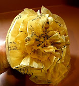 Tissue Flower With Vintage Patterns