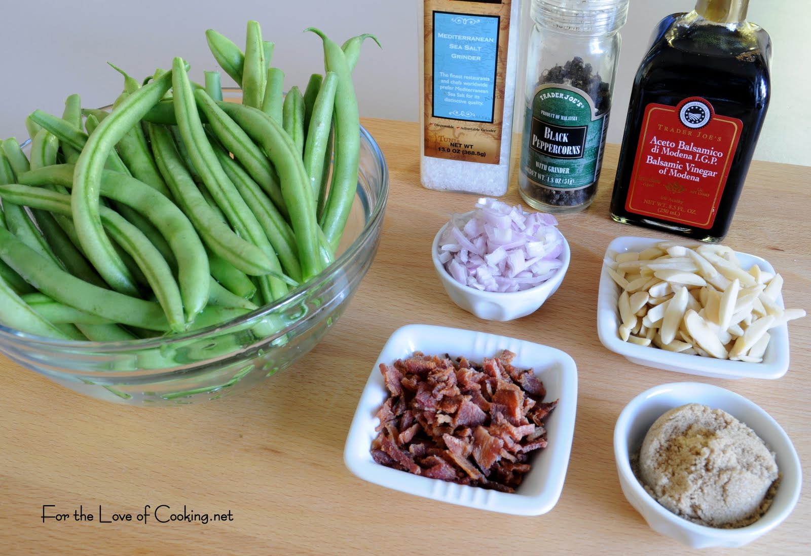 Green Beans with Bacon Balsamic Vinaigrette For the Love of Cooking
