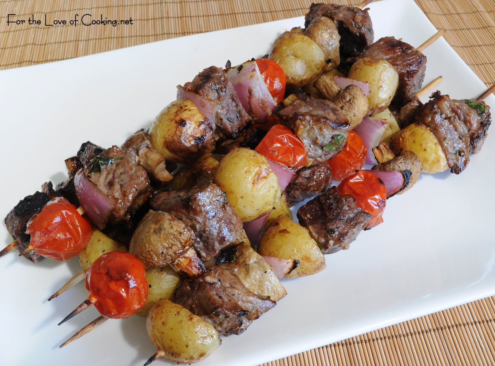 Steakhouse Kebabs For the Love of Cooking