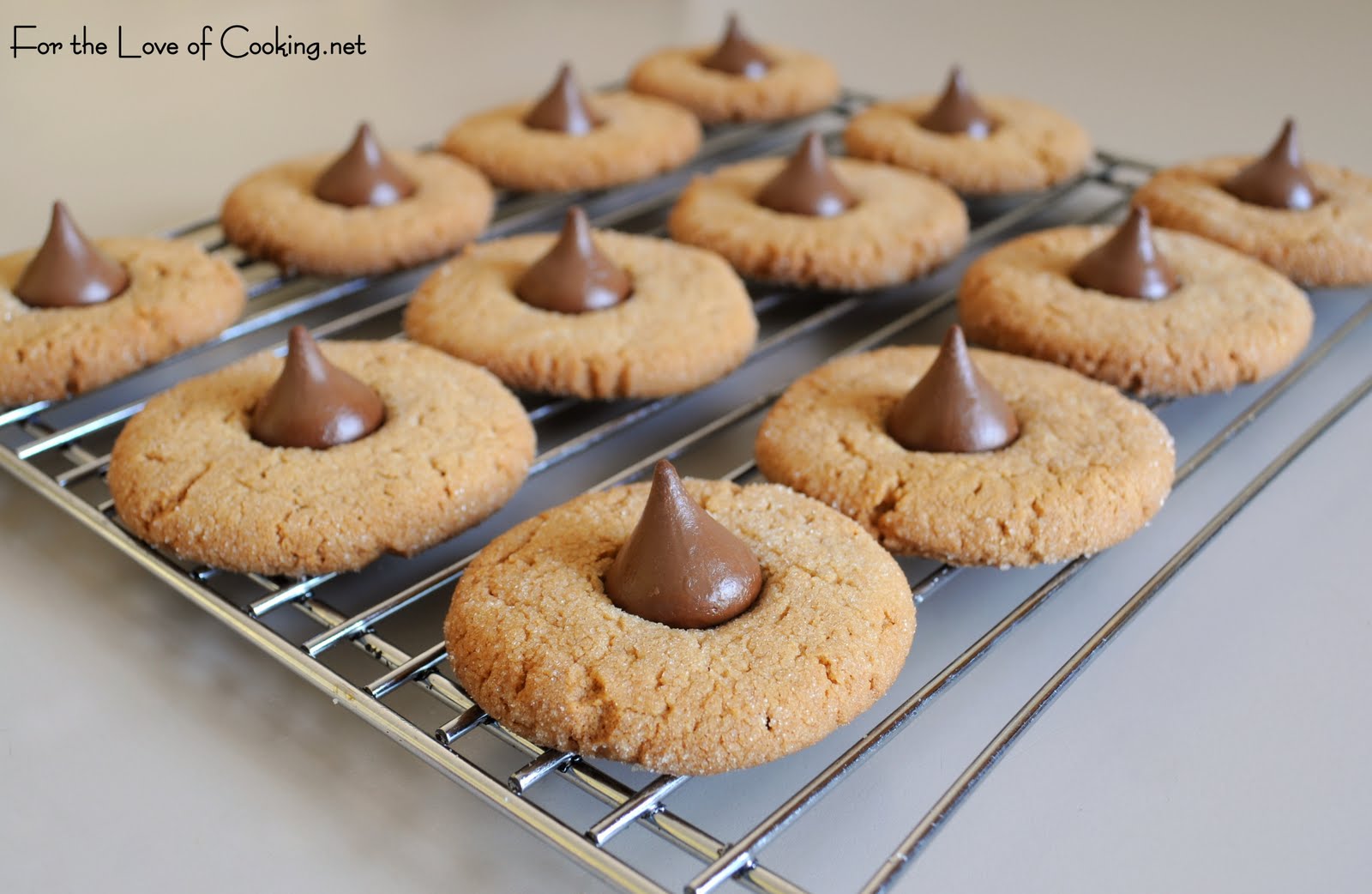 Peanut Butter Chocolate Kiss Cookies For the Love of Cooking