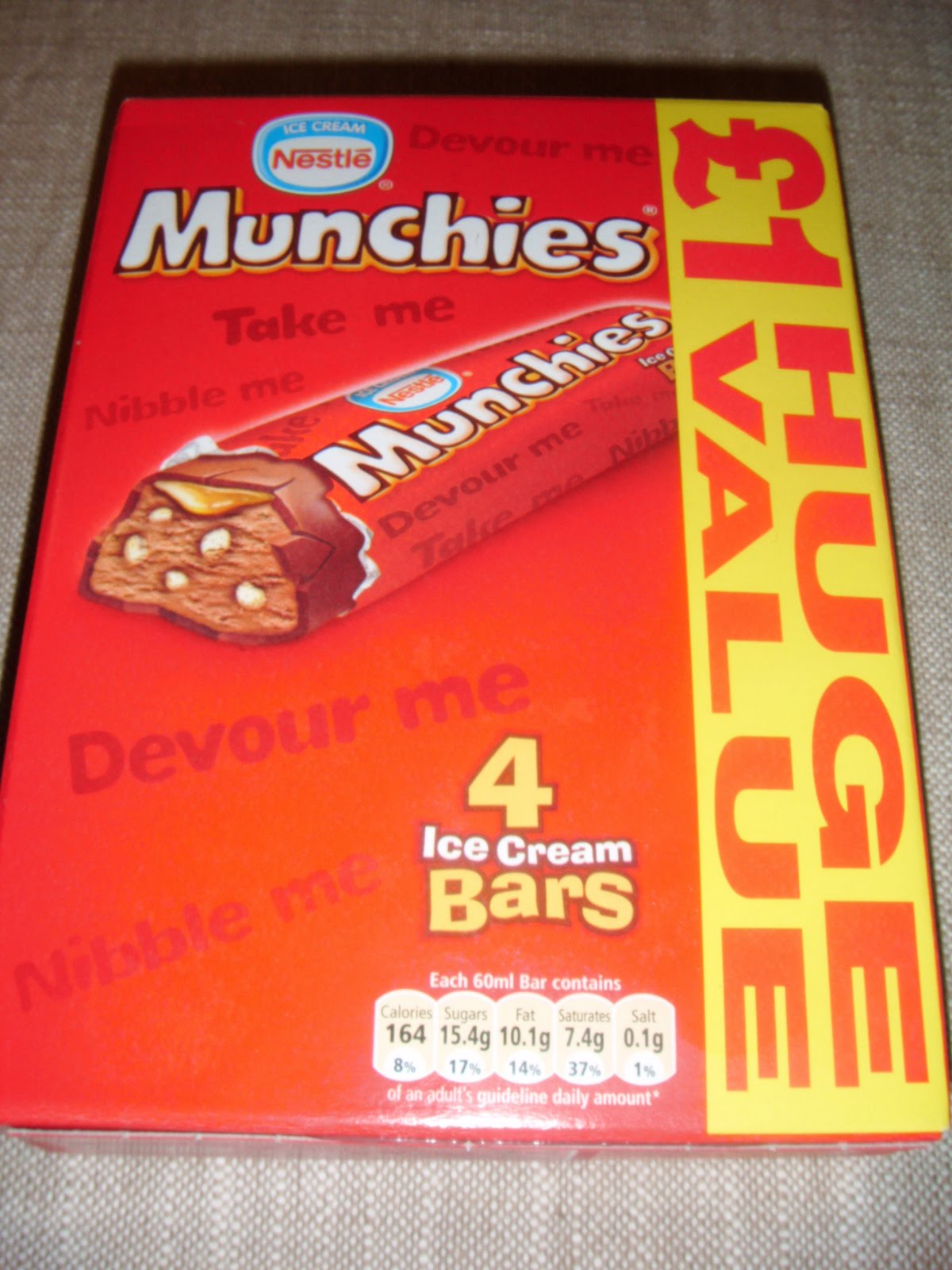 FOODSTUFF FINDS Nestle Munchies Ice Cream Bar Sainsbury s
