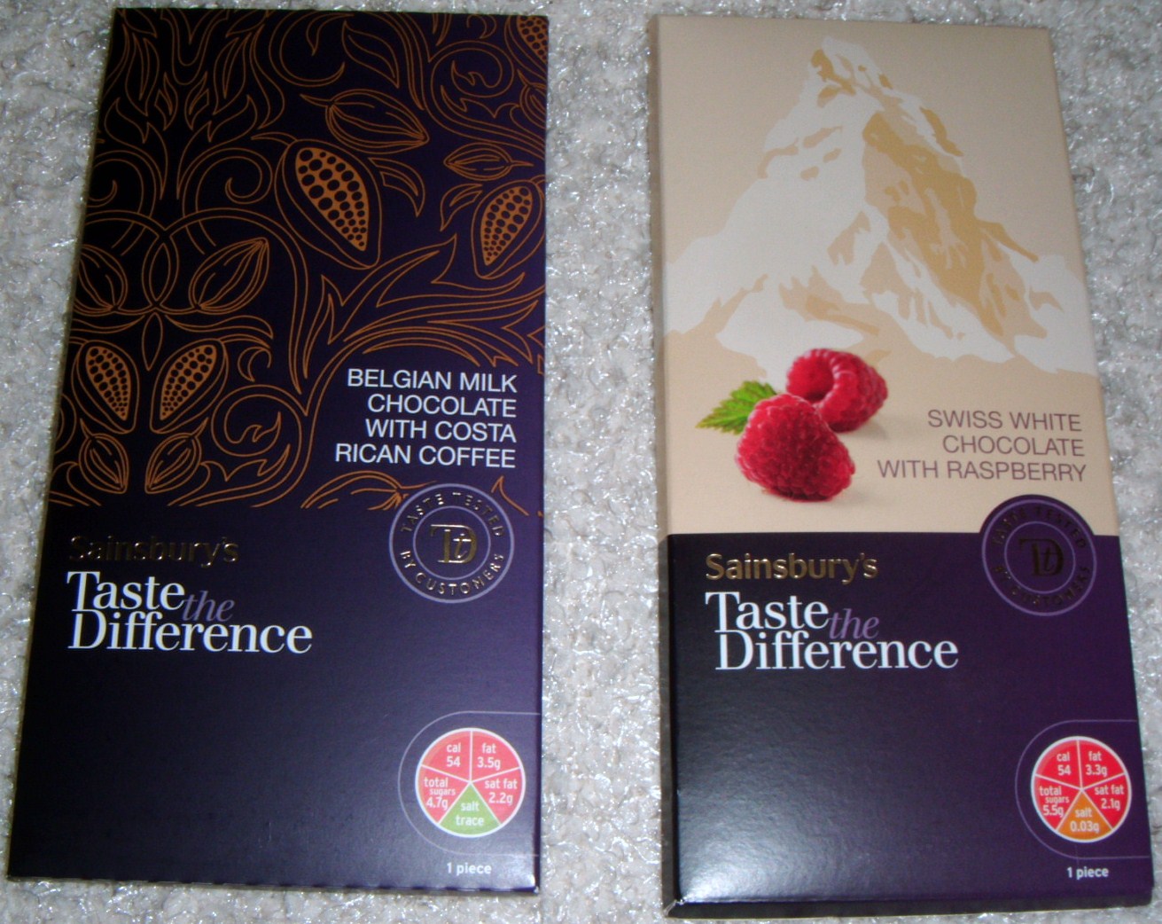 FOODSTUFF FINDS Taste The difference Chocolate Costa Rican Coffee / Raspberry (Sainsburys)