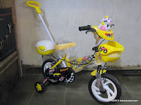 Sepeda Anak EVERGREEN Tongkat-Musik Sapi 12 Inci in Yellow