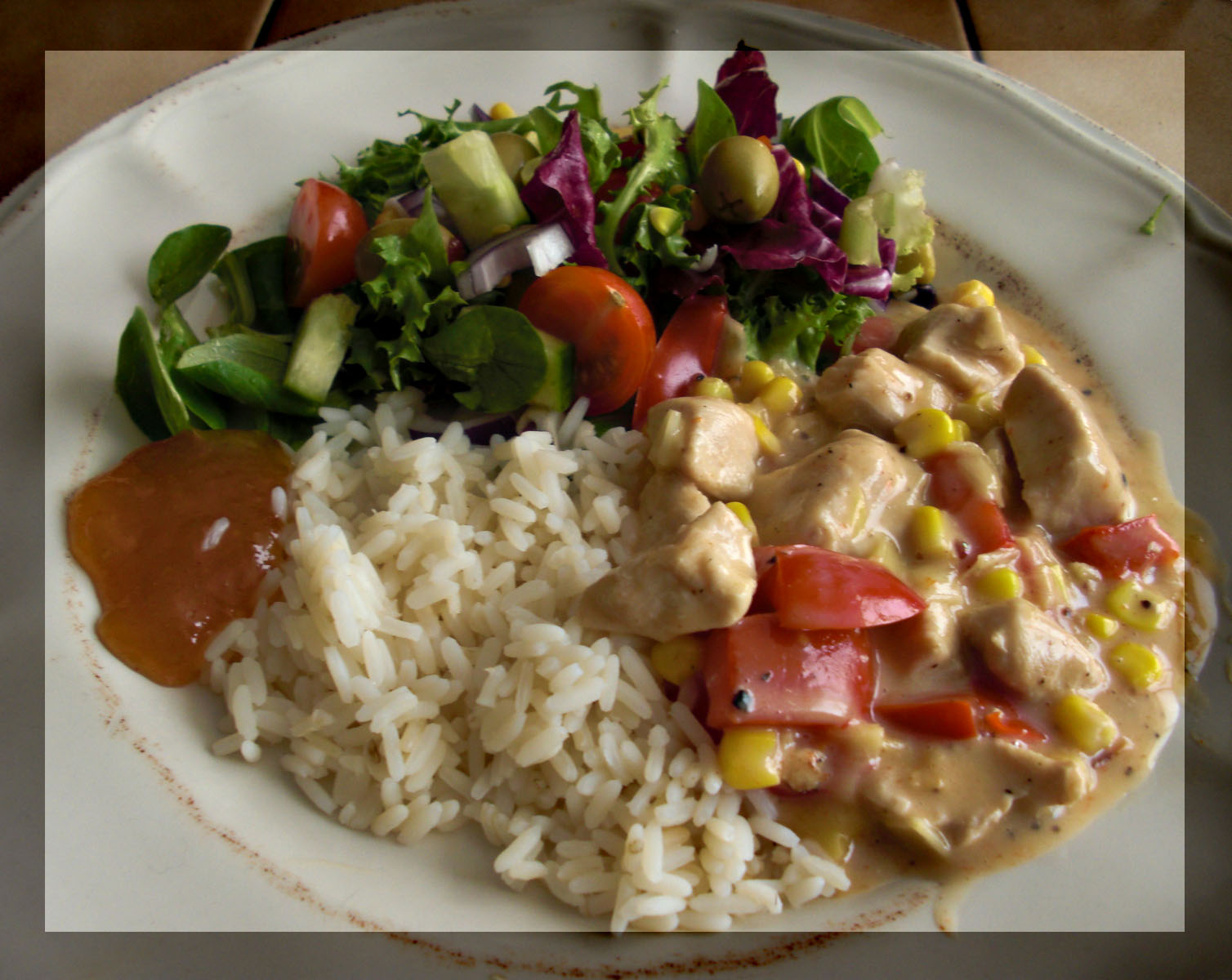 Hannas kokvrå Kycklinggryta mango chutney.