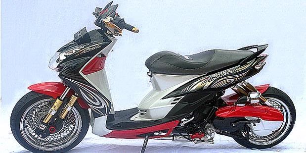  Modifikasi Yamaha Mio Soul Low Rider 8 Sokbreker 