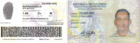 Documento de Identidad.