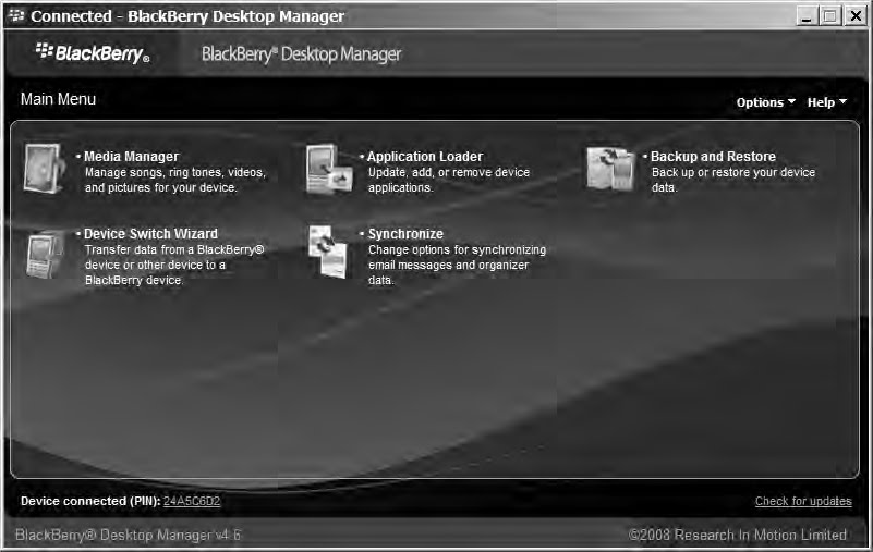 Initial Setup BlackBerry