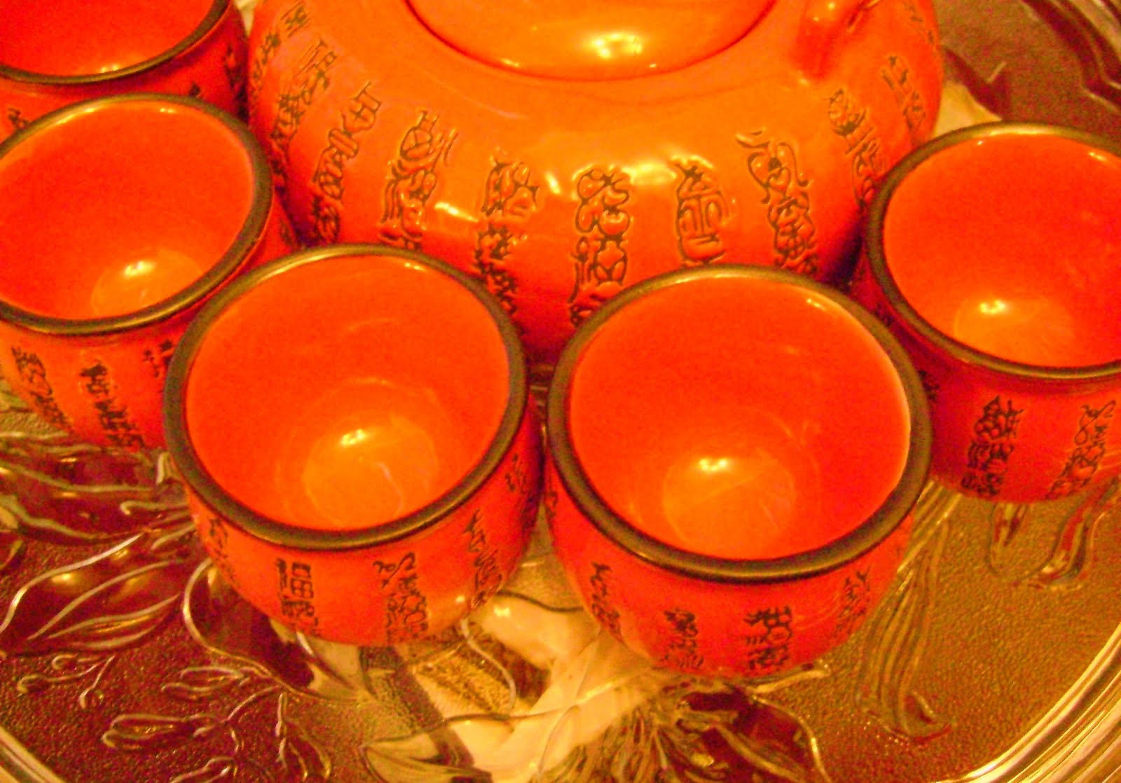 RAINBOW The Colours of India The Chinese tea set....and....My