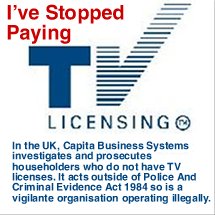 I Do Not Consent to Paying TV Licence