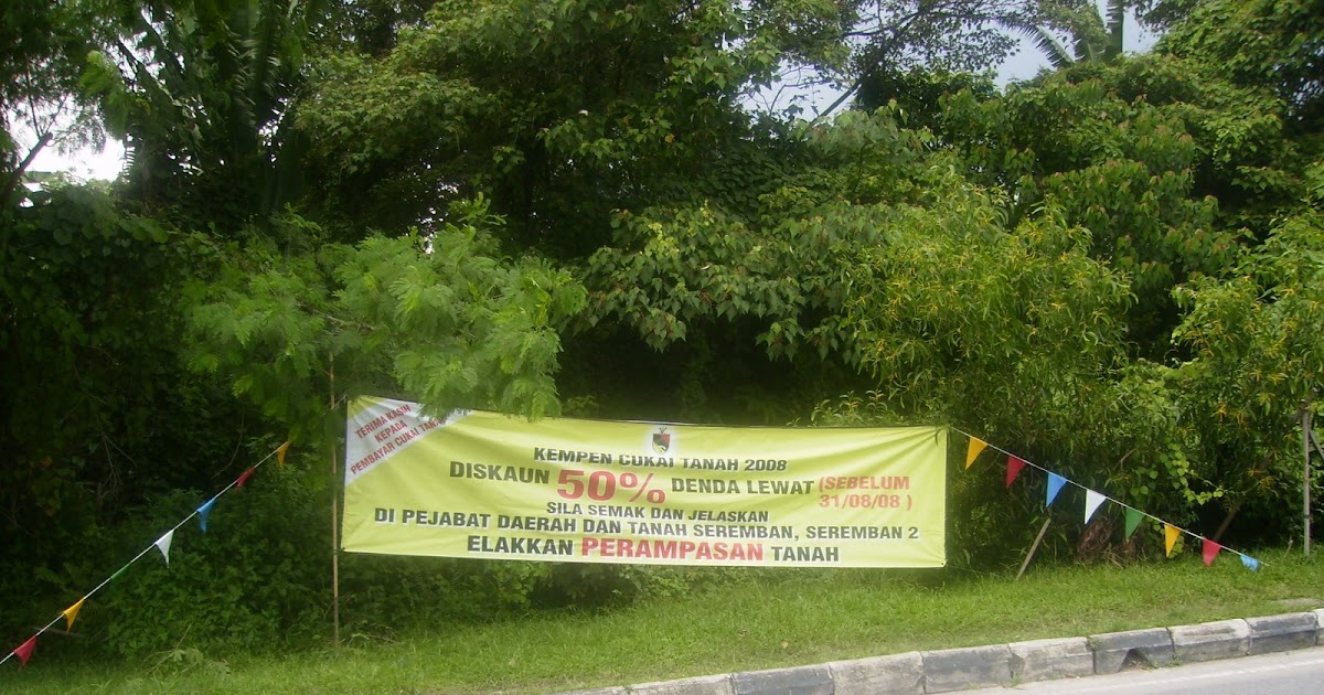 Bayaran Cukai Tanah Selangor  Semakan Cukai Taksiran Sepang  4, jalan