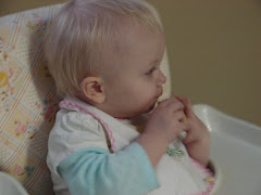 Loving her turkey dinner.