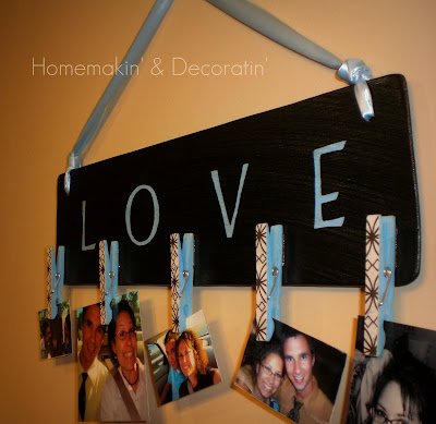 Homemakin and Decoratin: Fire wood to photo board