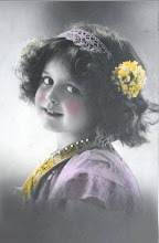 Vintage niña diadema con flor