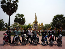 The Vientiane Riders Send Off from the Ancient Pha That Luang Stupa