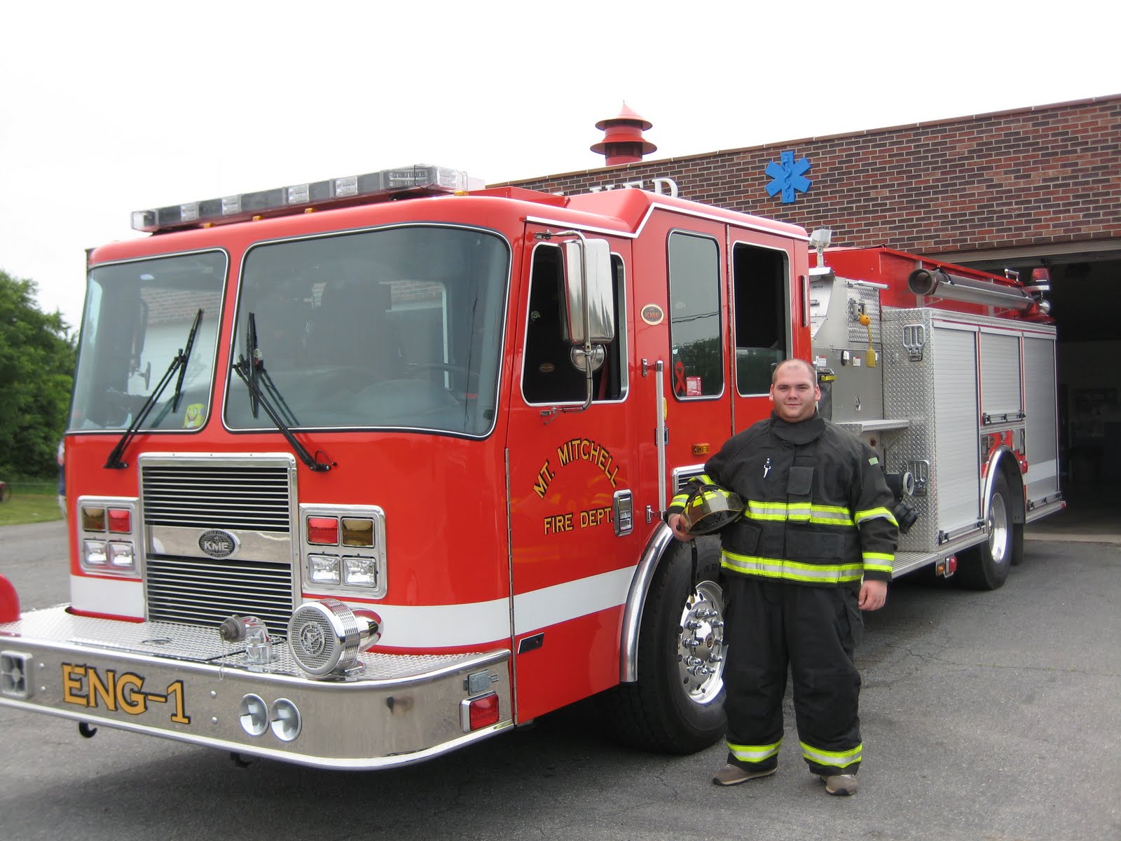 Fire Graduation Project a Member of Mt. Mitchell Volunteer