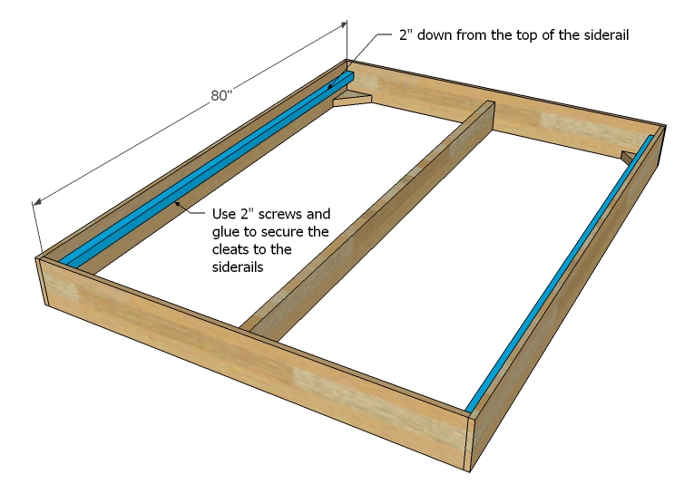 woodworking plans king bed frame