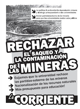 Rechazar el saqueo y la contaminación de las mineras