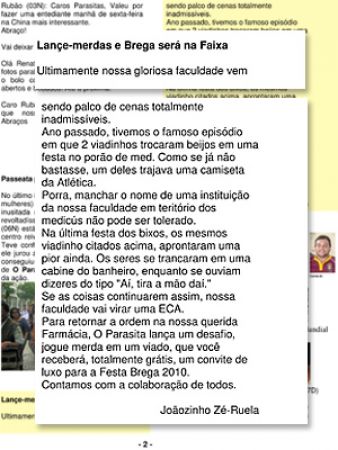 Jornal de alunos de Farmácia da USP pede para jogar fezes em gays