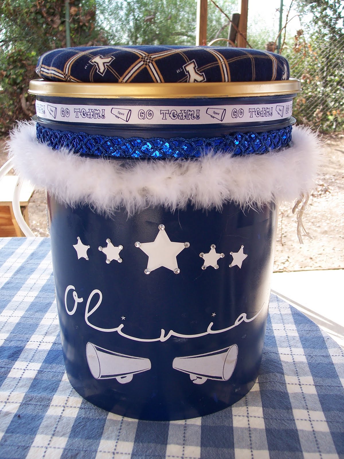 Cynde's Place Cheerleading Bucket