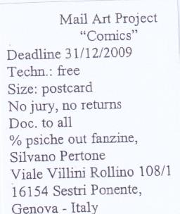 Silvano Pertone Mail Art Project
