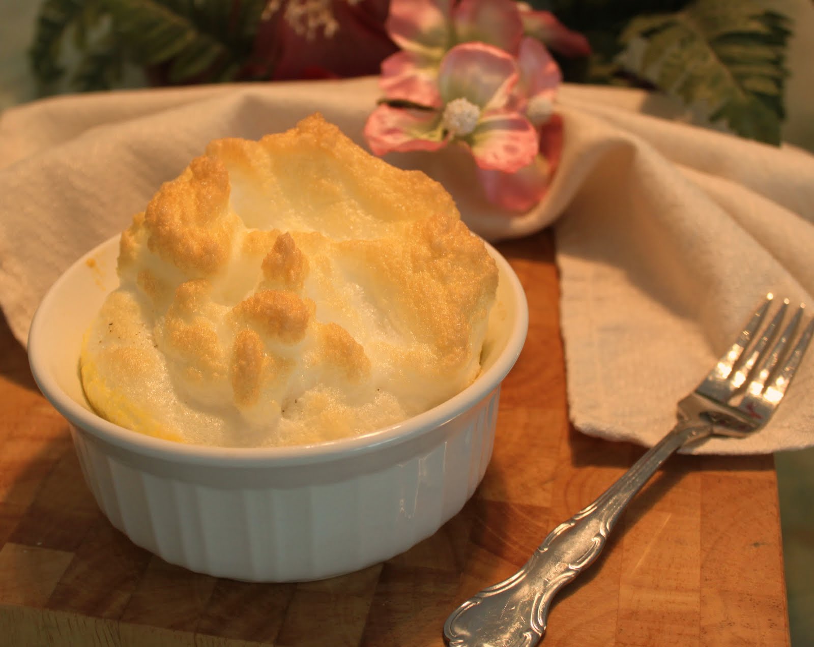 Baked Egg White Souffle with Yolk What's Cookin' Italian Style Cuisine