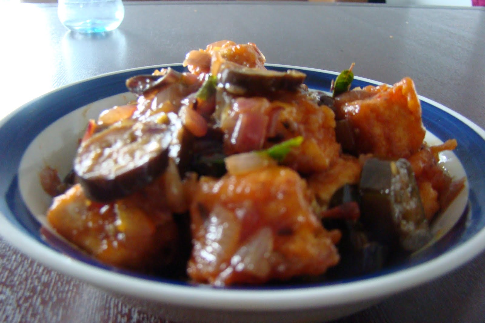 palate corner tofu and eggplant 65 or shall i say tofu and eggplant chilli