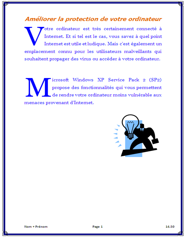 devoir informatique pratique bac science avec correction