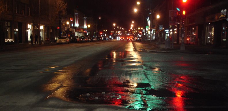 straßen von montreal, städtische straße, städtische szene