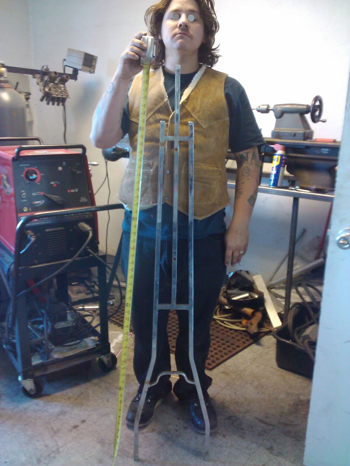 LOVE CYCLES Vintage Super Tall Cross Sissy Bar FOR SALE. SOLD