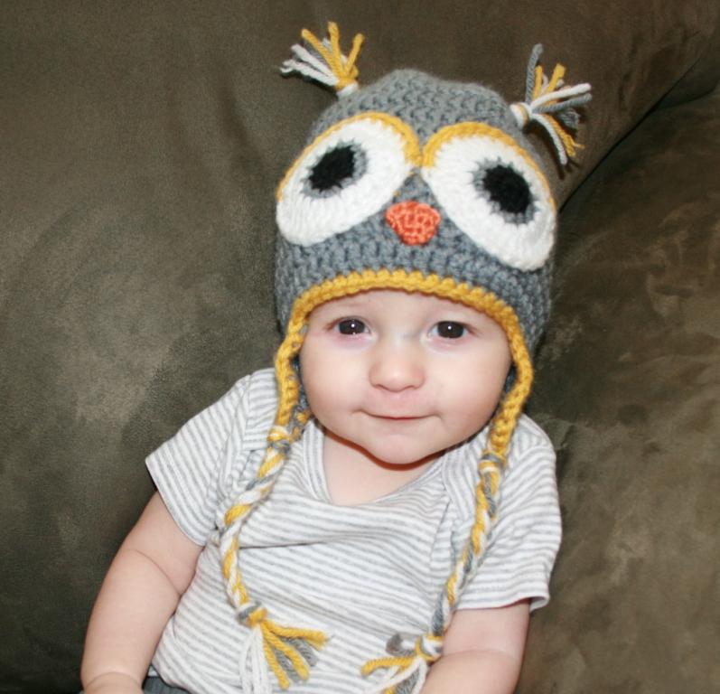 Bloggers Give Back Project: item 15: custom owl beanie