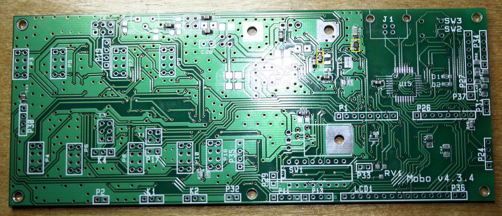 Resister R35 KB1MTS: 2.2k Resistors added (R23, R24, R29, R35, R36, R41, R42, R49 ...