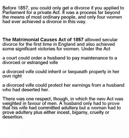 The Matrimonial Causes Act 1857