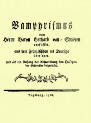 Van Swieten Vampyrismus 1768